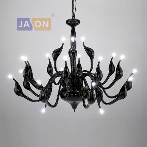Led g4 Nordic Iron Swan Black White Gold Silver Pendant Lights.Pendant Lamp.Pendant light Suspension Luminaire Lampen For Foyer