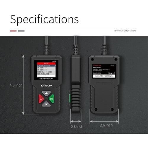Full OBD2 Scanner Auto Multi-language Diagnostic Scanner with Color Display Screen Suitable for Most Vehicles