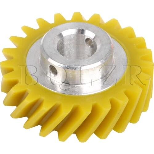 BQLZR 36.5x9.5x9.5mm Beige Plastic & Metal w10112253 Mixer Drive Spare Kit Worm Gear Replace Part AP4295669 4162897