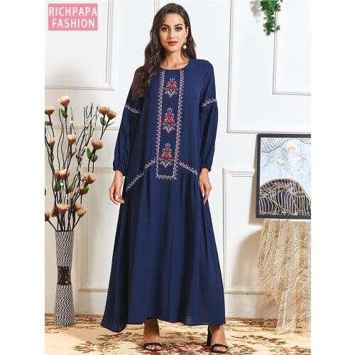Turkey African Dresses Abayas For Women Robe De Mode Musulman Vetement Femme Vestidos Oman Kaftan Dubai Abaya Muslim Hijab Dress