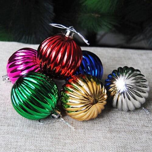 Pumpkin Ball Bauble Xmas Party Hanging Ball Ornament Decoration Gift Christmas Tree Decor For Home Christmas Decorations Navidad