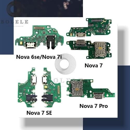 Charge Board For Huawei Nova 6SE 6 Nova 7 Pro 7i SE 7SE USB Charger Port Dock Connector Plug Board Charge Charging Flex Cable