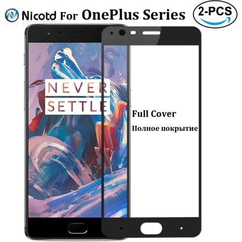 2Pcs/Lot Full Cover Tempered Glass For OnePlus 3 3T 5 5T 6 6T 7 7T Screen Protector For One Plus 3 t 5t 6t 7 t 8T Nord N100 N10