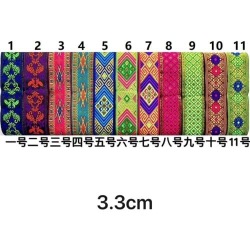 3.3cm ethnic style folk style nation style jacquard ribbon,jacquard webbing,garment ribbon,shoes ribbon,bag ribbon,QC0826F