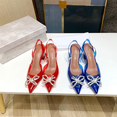 New Pointed Toe Women‘s Sandals Genuine Leather Sole Shoes Luxury Brand Designer Shoes Hot Sell Ladies Causal Shoes Size 34-40