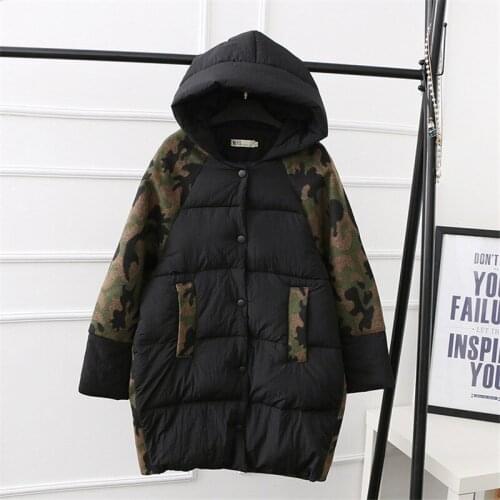 Plus Size 6XL Winter Jacket Women Parka Thicken Coat Female Camouflage Jackets Cotton-Padded Parkas Abrigo Mujer WXF536