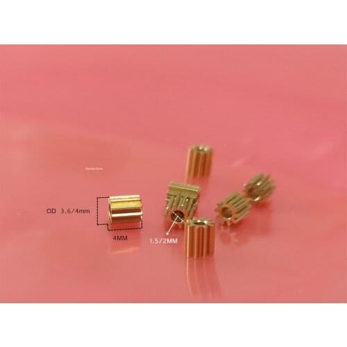 0.3M 10T MINI DIY Parts copper gear 1.48/1.98mm Hole