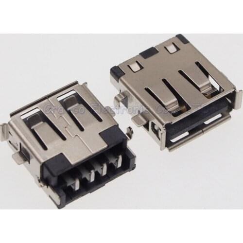10pcs USB Socket 2.0 USB Jack Connector 2.0 USB Port
