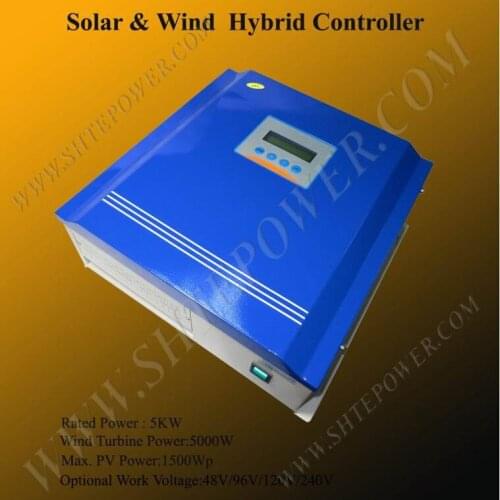 120v 240v 5kw wind solar hybrid lcd display controller