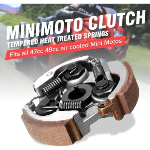 2 stroke 47cc 49cc motorcycle Minimoto centrifugal clutch alloy Mini Moto Dirt Bike Atv Quad 3 shoe spring
