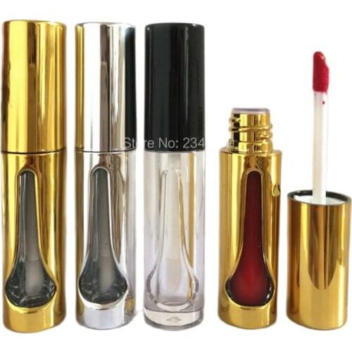 3ml Lipgloss Tube Empty Lip Gloss Packaging DIY 3ml Golden Lipgloss Mackup Tube Silver Empty Lip Gloss Makeup Container 50pcs