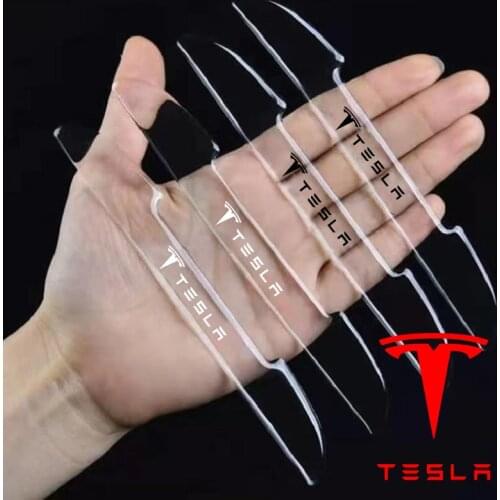 4pcs Car door collision strips for tesla model 3 model X model s model Y Car accessories