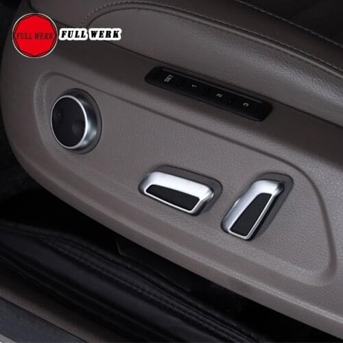 6pcs/set ABS Car Styling Seat Adjustment Switch Button Trim Decoration Cover Sticker Frame for VW CC Magotan B7 Accessories