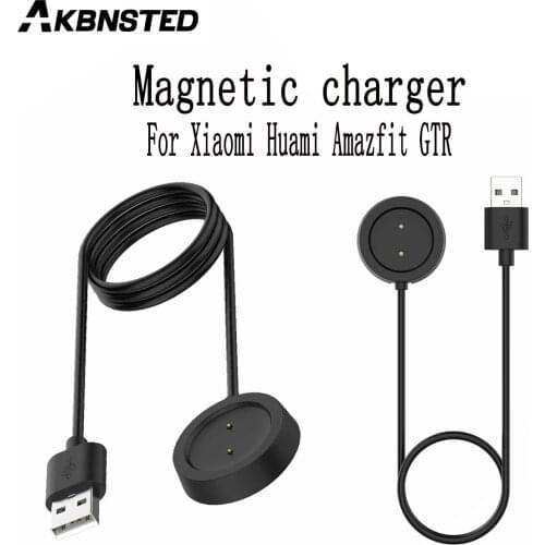 AKBNSTED New For Xiaomi Huami Amazfit GTR /GTS Smart Watch 1M USB Interface Magnetic Charging Base Portable Watch Charging Base
