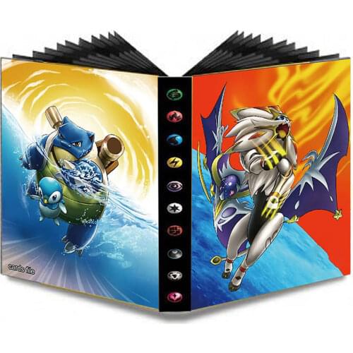 240Pcs Pokemon Holder Album Collections Toys Cartoon Game Cards Album Book Binder Folder Top Loaded List Toys Gift for children
