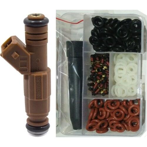 Free shipping 201pieces/box fuel injector repair kits for 0280155831 0280155800 for Volvo 9186340 S60 S70 S80 35310-37150