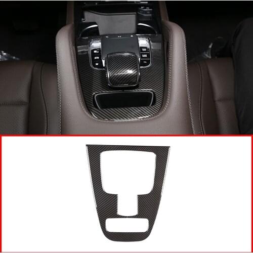 For Mercedes Benz GLE GLS Class W167 X167 2020 ABS Chrome/Carbon Fiber Interior Central Gear Shift Panel Trim Car Accessories