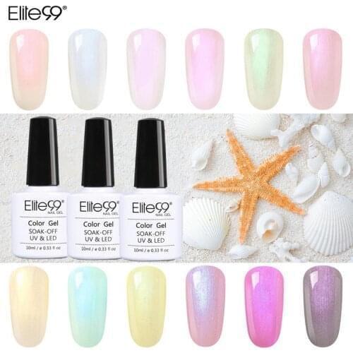 Elite99 10ml Pearl Shell UV Gel Nail Polish Soak Off Hybrid Varnishes Semi Permanent Nail Polish UV Gel Lacquer Nail Art Gellak