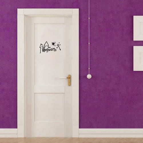 Artistic Magic Wand Vinyl Door Sticker Stylish Home Decoration Wall Stickers For Kids Rooms A2272