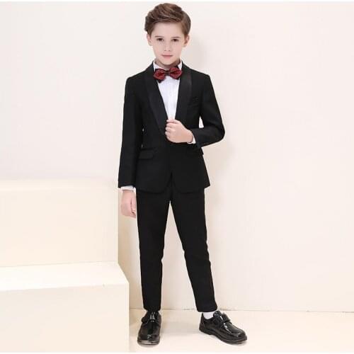 Baby Boys Suits Black Costume for Boy Kids Blazers Custom Made Boy Suit Formal Wedding Wear Children Clothing Custom Made
