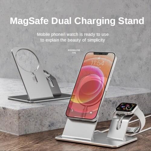 Vogek Magnetic Charging Stand Foldable Moblie Charger Bracket Automatic Adsorption Holder For Phone Accessories For Iphone 12