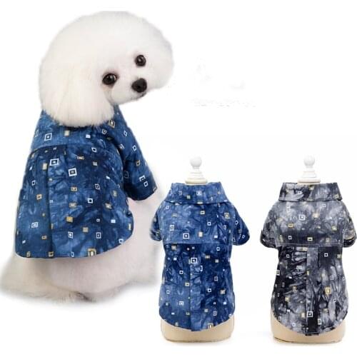 Small Pet Dog Square Shirt Lapel Coat Cat Jacket Clothes Costume Top-Apparel Dog Coat Jacket Puppy Pet Clothes Dog British style