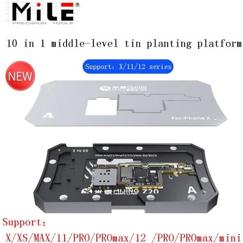 MiJing Z20 10 in 1 Middle Layer Reballing Platform For iPhone X/XS/XSMax/11/11 Pro/11 Pro Max/12mini/12/12 Pro/12 Pro Max Repair