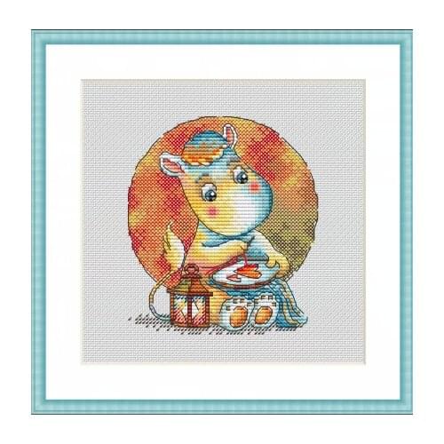 ZZ1770 DIY Homefun Cross Stitch Kit Packages Counted Cross-Stitching Kits New Pattern NOT PRINTED Cross stich Painting Set