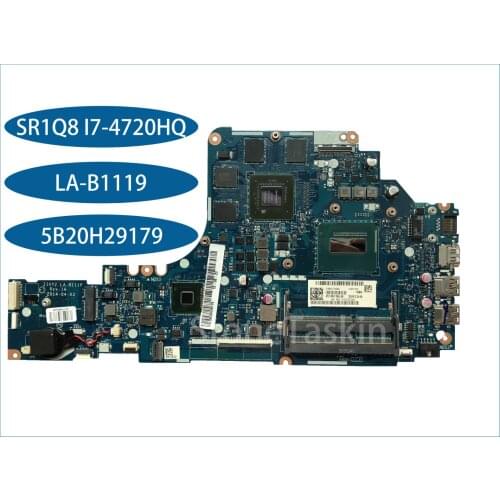Original 5B20H29179 for Lenovo IdeaPad Y50-70 Laptop Motherboard ZIVY2 LA-B111P SR1Q8 I7-4720HQ 860M 2GB 100% Tested
