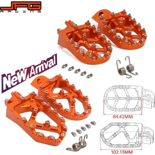 Motorcycle CNC Foot Pegs Pedals Foot Rests For KTM SX SXF EXC EXCF XCF XCW XCFW 65 85 125 150 250 300 350 400 450 530 ADVENTURE