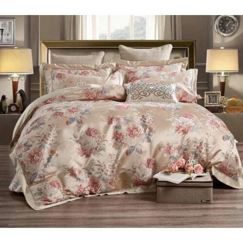 4pcs High precision jacquard Duvet Cover Sets King Size Bedding Sets Pillowcases jogo de cama Bed Linen