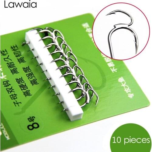 Lawaia Fishing Hook Lseuni Mother-in-law Double Hook Has Barbed Shovel Hook Unique Does Not Run Fish Fishing Sharp Fishing Tools