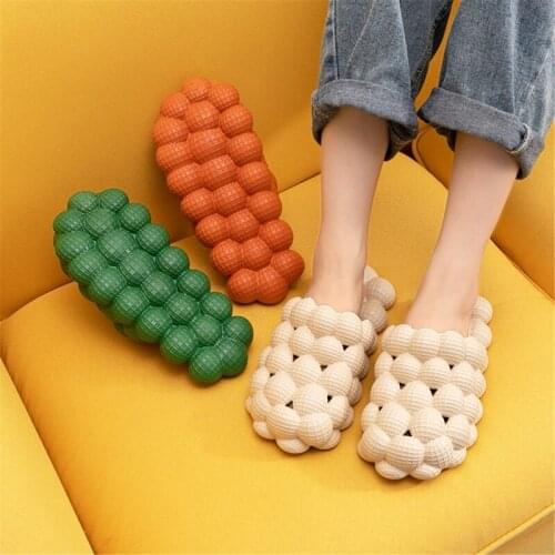 Fashion Ball Ball Slippers Step On Cotton Sandal Open Toe Flat Casual Slides Summer Outdoor Beach Flip Flops For Man Woman
