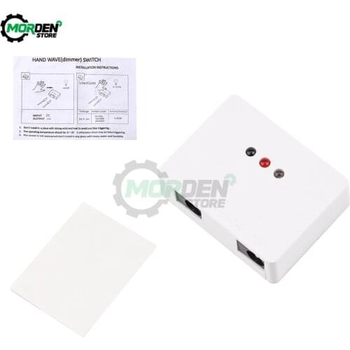 LED Dimmable Switch Hand Scan Sensor Switch Hand Waving 5A DC 12V/24V Hand Sweep Dimmer Switch for LED Strip Light Dropship