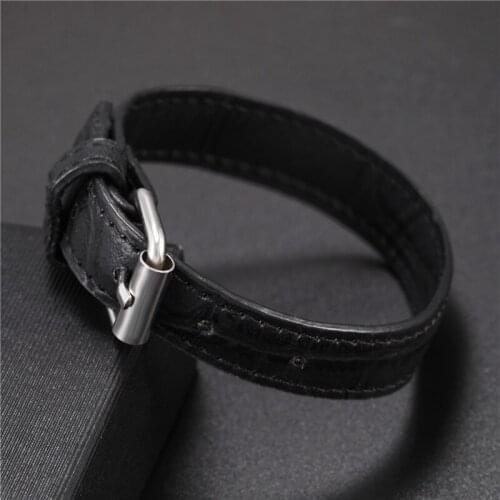 Vintage Black Leather Bracelet Bangle Motorcycle Party Steampunk Belt Bangle Gothic Mens Women Adjustable Bangle Biker Jewelry