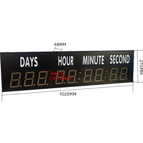 Shopping mall showcase advertising player 4 inch LCD digital sign HD display countdown timer day hour minute second