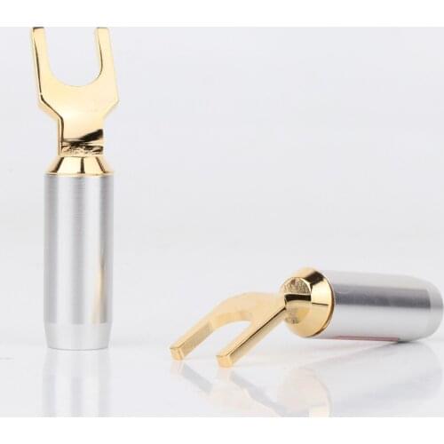 8pcs Hifi Y spade Connector 9mm XLO Electric XLO HT PRO Connector