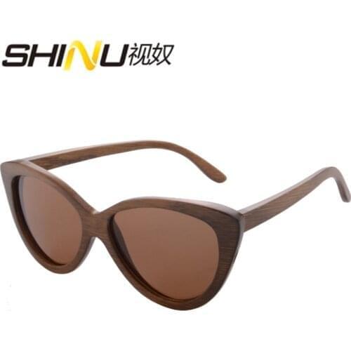 Cat Eye Women Sunglasses Bamboo Sun Glasses Polarized sunglasses women UV400 Protection sunglasses 2021 brand desiger eyeglasses