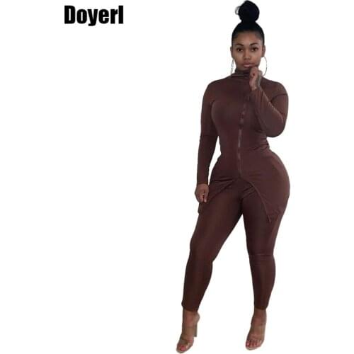 Brown Two Piece Set Top and Pants Women Tracksuit 2 Piece Set Winter Fashion Casual Matching Sets for Women ensemble femme 2021
