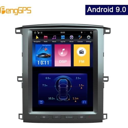 Android 9.0 Vertical Screen GPS Navigation for Lexus LX470 for Toyota LC100 2002-2007 Car Stereo Audio Player Headunit