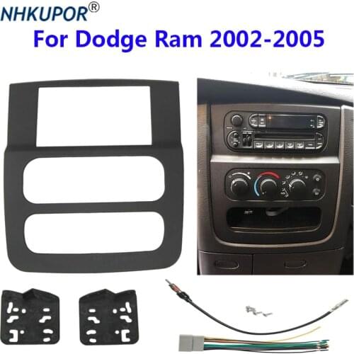 Car Auto Fascia For Dodge Ram 1500/2500/3500 2002- 2005 Dashboard Refit Bezel Faceplate Installation Frame Kit
