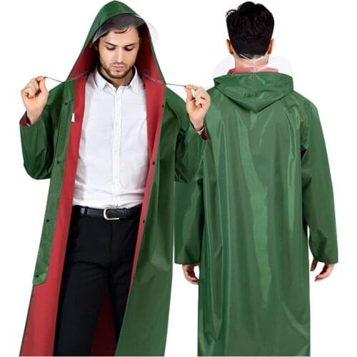 Sleeves Raincoat Adult Outdoor Siamese Changfeng Raincoat Thickened Oxford Cloth Sleeves Electric Cars Rain Coat Rainwear