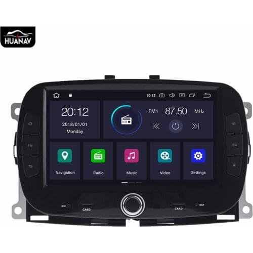 DSP Android 9.0 DVD Car radio player GPS navigation For FIAT 500 (312) 2015+ head unit auto radio stereo multimedia player 64GB