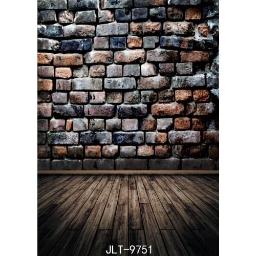 Old Brick Wall Photo Background Wooden Floor Photography Backdrops Vinyl Cloth 3D Customize for Photo Studio Photoshoot