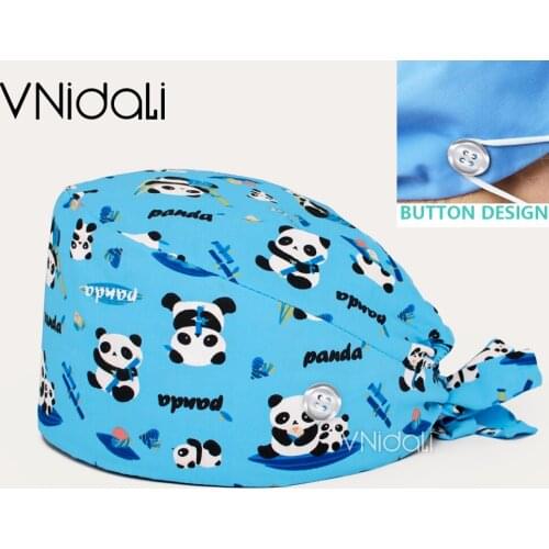 Head cap nurse medical accessories Breathable operating room cap adjustable scrubs cap Dental dentist hat nurse hair cap
