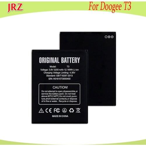 JRZ 3.8V 3200mAh battery For Doogee T3 phone Replacement Batteries Bateria