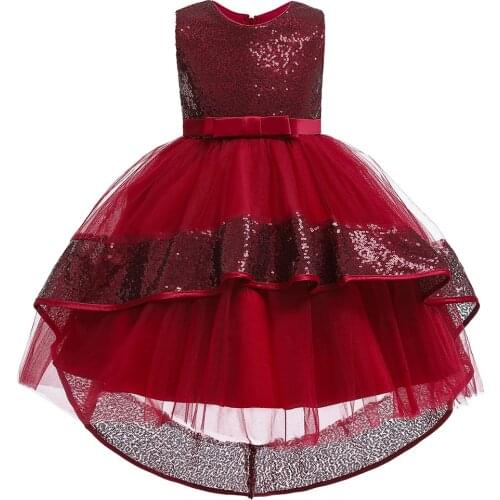 Sequined Lace Tail Tutu Christmas Dress Evening Princess Dress for Girls Girls Dress Party Dresses Wedding Gown Childrens Dress