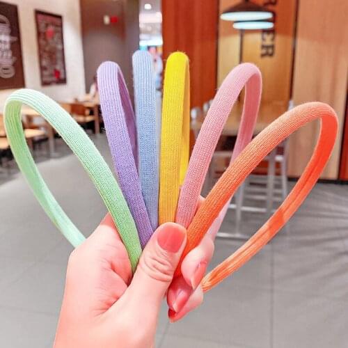 Summer Spring Thin Hairband Colorful Headband Women Girls Hair Hoop Bands Sweet 2021 Fashion Hair Accessories Headdress