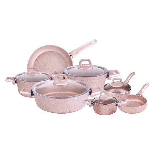 Karaca Biogranit Rosegold 12 Piece Cookware Set