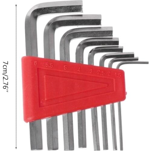 50LB 8pcs Allen Key Hexagon Wrench Tools Set Steel Spanner Screwdriver Kits 1.5mm-6mm Bicycle Cycling Repair Tools